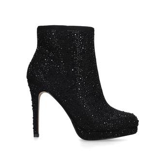 Wide Fit Sketch Jewel Wide Fit Black Studded Stiletto Heel Ankle Boots from Carvela