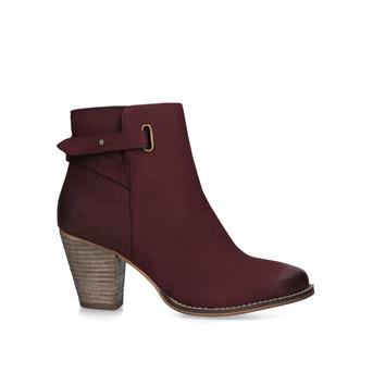 Wide Fit Smart Wide Fit Wine Block Heel Ankle Boots from Carvela