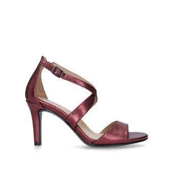 Kyra Metallic Red Strappy Heeled Sandals from Naturalizer
