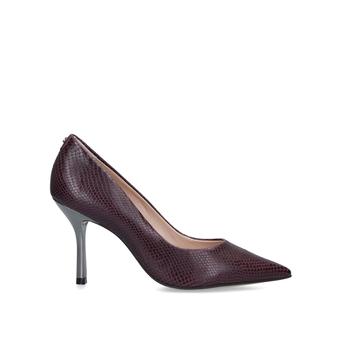 Achievement Wine Snake Print Stiletto Heel Courts from Carvela