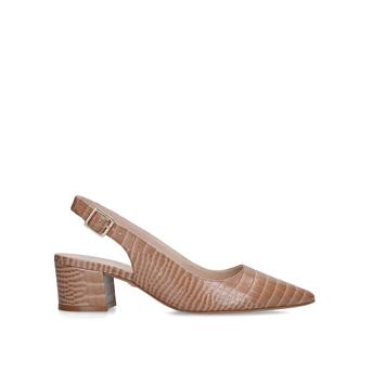 Aspire Nude Croc Print Slingback Court Heels from Carvela