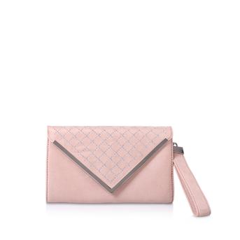 Nicholai Pink Studded Clutch Bag from Aldo