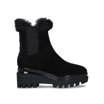 Bax Black Suede Chunky Boots from DKNY