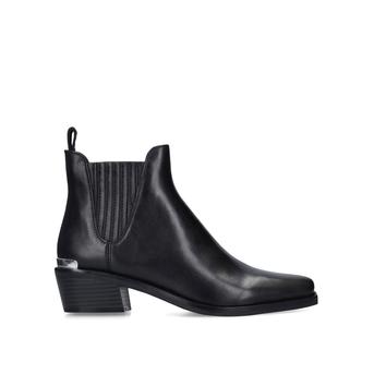 Michelle Black Western Style Ankle Boots from DKNY