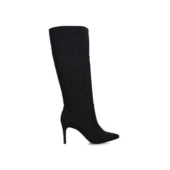 Kinga Black Stiletto Heel Knee Boots from Steve Madden