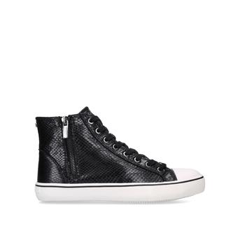 Legendary Black Snake Print High Top Trainers from Carvela