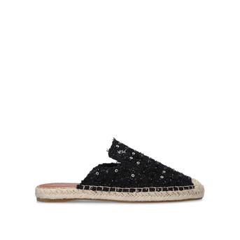 Kira Black Sequin Espadrilles from Kurt Geiger London