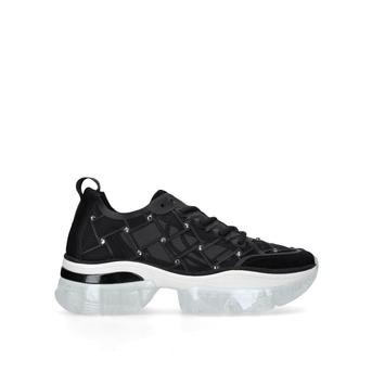 Lyon Black Mesh Air Bubble Sole Chunky Trainers from Kurt Geiger London