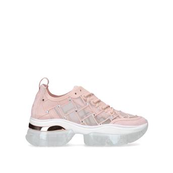 Lyon Pink Mesh Air Bubble Sole Chunky Trainers from Kurt Geiger London