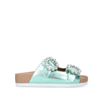Marlo Green Embellished Sliders from Kurt Geiger London