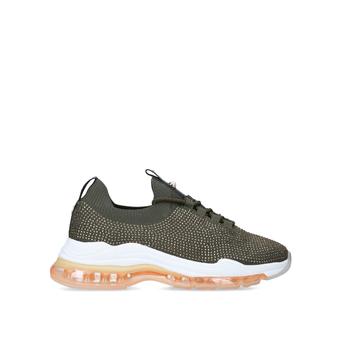 Later Khaki Studded Air Bubble Sole Trainers from KG Kurt Geiger