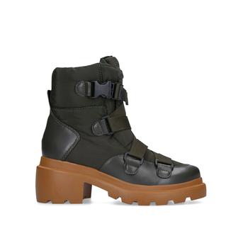 Riley Khaki Chunky Hiker Style Boots from Kendall & Kylie
