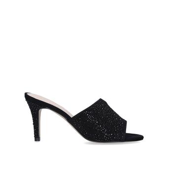 Lucrative Black Studded Stiletto Heel Mules from Carvela