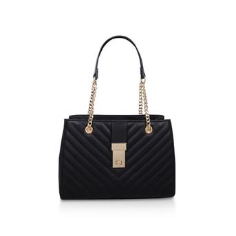 Celina Quilted Tote Black Quilted Tote Bag from Carvela