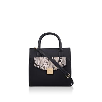 Fame Pocket Tote Black And Snake Print Tote Bag from Carvela