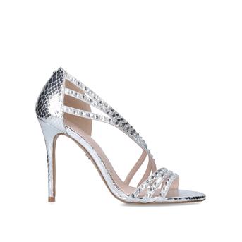 Goliath Metallic Silver Embellished Heels from Carvela