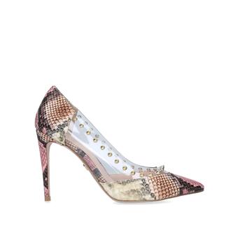 Artie Snake Print Perspex Stiletto Heels from KG Kurt Geiger
