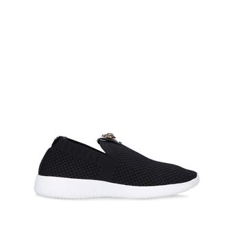 Mini Lorna Kids Black Eagle Embellished Slip On Sock Trainers Ages 8-13 from Kurt Geiger London