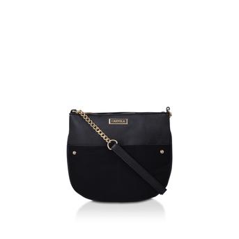 Imogen Zip Top Cross Body Black Cross Body Bag from Carvela
