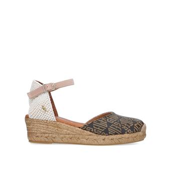 Minty Monogram Monogram Espadrille Wedges from Kurt Geiger London