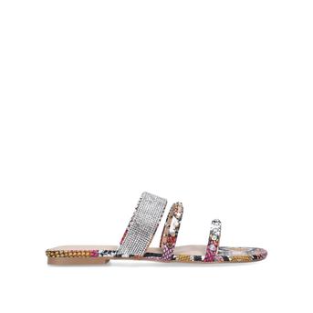 Riven Snake Print Embellished Sliders from KG Kurt Geiger