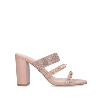 Freya Nude Studded Block Heel Mules from KG Kurt Geiger