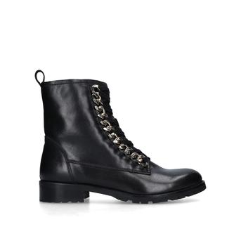 Saviour Black Chain Detail Biker Boots from Carvela