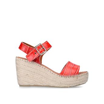 Kape Orange Wedge Heel Sandals from Carvela