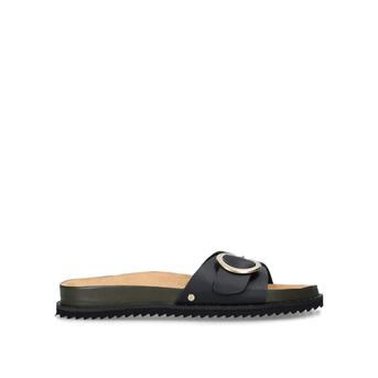 Klame Black Leather Sliders from Carvela