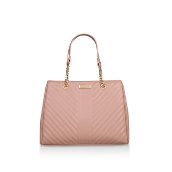 Harper Quilted Tote Pink Quilted Tote Bag from Carvela