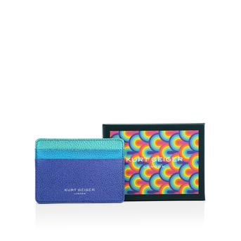 Leather Card Holder Rainbow Coloured Card Holder from Kurt Geiger London
