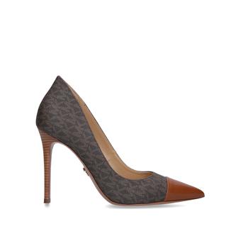 Keke Toe Cap Pump Brown Stiletto Heel Court Shoes from Michael Michael Kors