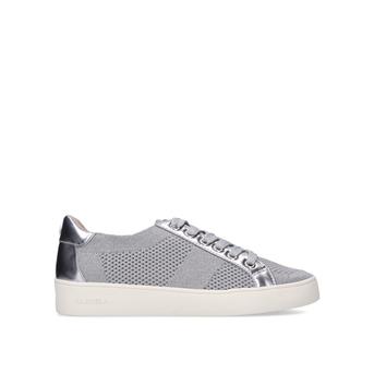 Jealous Silver Knitted Lace Up Trainers from Carvela