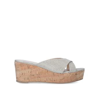 South Gold Cork Heel Wedges from Carvela