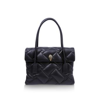 Kensington Soft Tote Black Quilted Leather Soft Tote Bag from Kurt Geiger London