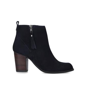 Tanga Navy Block Heel Ankle Boots from Carvela