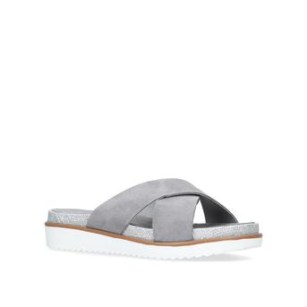 Kream Grey Flat Slip On Sliders from Carvela