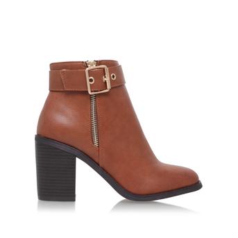 Janelle Tan Block Heel Ankle Boots from Miss KG