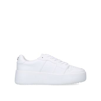 chunky platform trainers white
