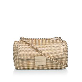 Bailey Soft Quilted Shoulder Gold Gem Studded Shoulder Bag from Carvela