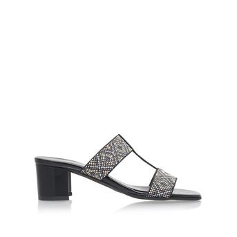 Suzy Black Mid Heel Sandals from Carvela Comfort