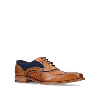 Mcclean Wc Mix Oxford Tan Leather Brogue Shoes from Barkers