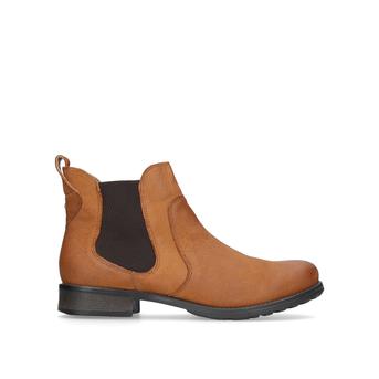 Solid Tan Flat Ankle Boots from Carvela
