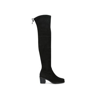 Urban Black Suede Block Heel Over The Knee Boots from Stuart Weitzman