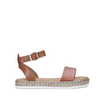 Khain Tan Leather Embellished Flat Sandals\n from Carvela