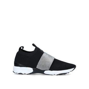 Lament Bling Band Black Knit Slip On Sneakers from Carvela
