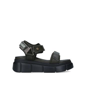 Vegan Rigged Khaki Vegan Chunky Sandals from KG Kurt Geiger