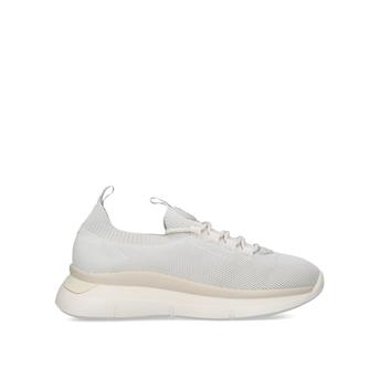 Vegan Kaker Knit Lace Up White Vegan Lace Up Knitted Sneakers\n from KG Kurt Geiger