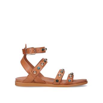 Kingston Tan Embellished Leather Gladiator Sandals\n from Carvela
