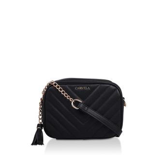 Lara Tassel Cross Body Black Tassel Cross Body Bag from Carvela